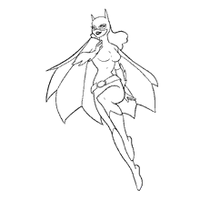 Batman para colorir batgirl