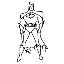Batman para colorir contorno