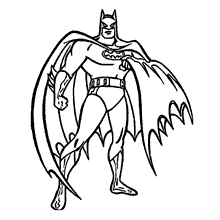 Batman para colorir e pintar bravo
