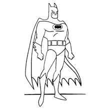 Batman para colorir e pintar classico