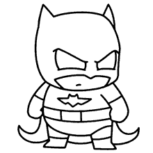 Batman para colorir fofo