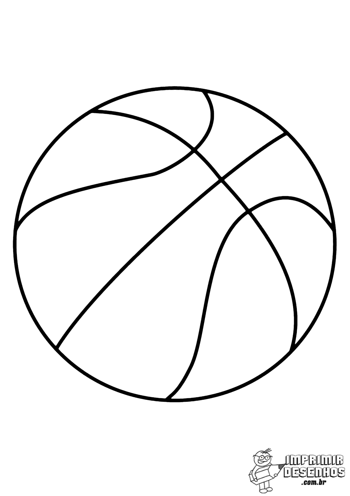 Desenho de Bola de basquete para Colorir - Colorir.com