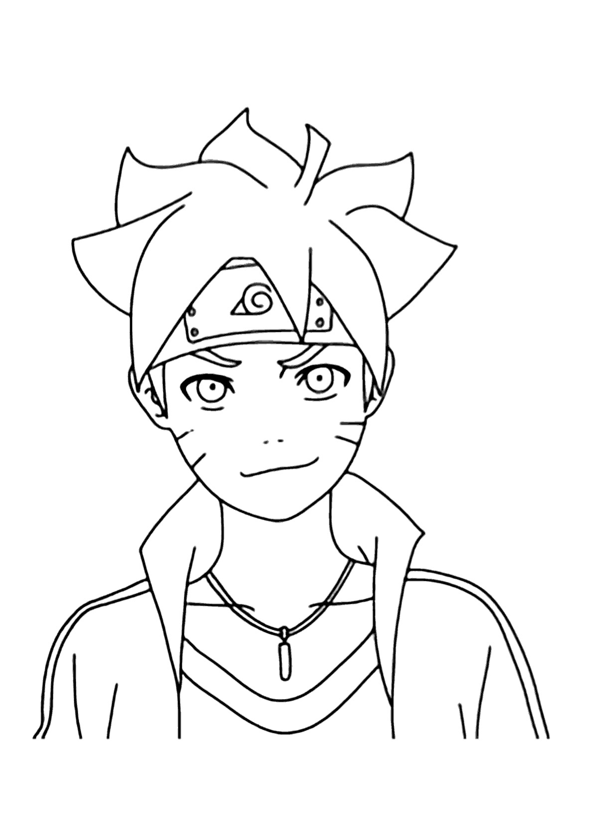 28 Collection Of Boruto Drawing Face - Boruto Desenho Para Colorir -  748x1069 PNG Download - PNGkit