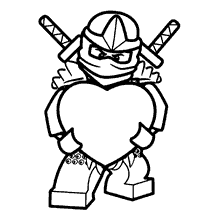 Desenhos para colorir de Ninjas de luta - Desenhos para colorir gratuitos  para impressão