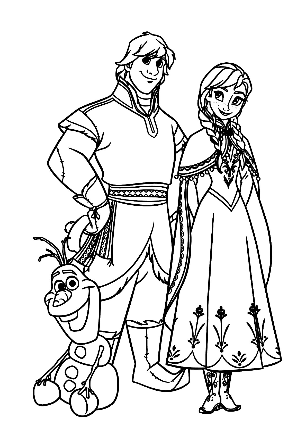 Desenhos de Frozen para Imprimir e Colorir