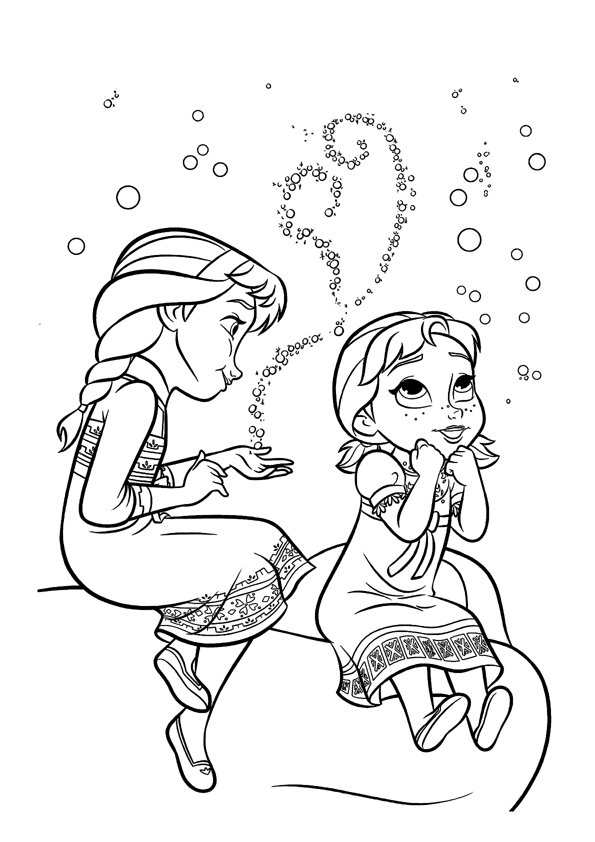 Desenhos do Frozen para Imprimir e Colorir