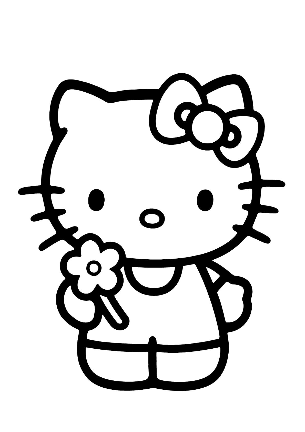 Desenho de Hello Kitty para Colorir - Colorir.com