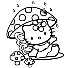 Desenhos da Hello Kitty para colorir - Bora Colorir