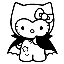 hello kitty para colorir fantasia