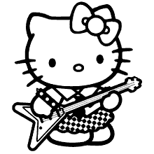 94 Hello Kitty para colorir - Só desenhos para Colorir