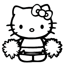 Desenho de Hello Kitty na escola para colorir - Tudodesenhos