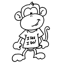 macacos para colorir camiseta