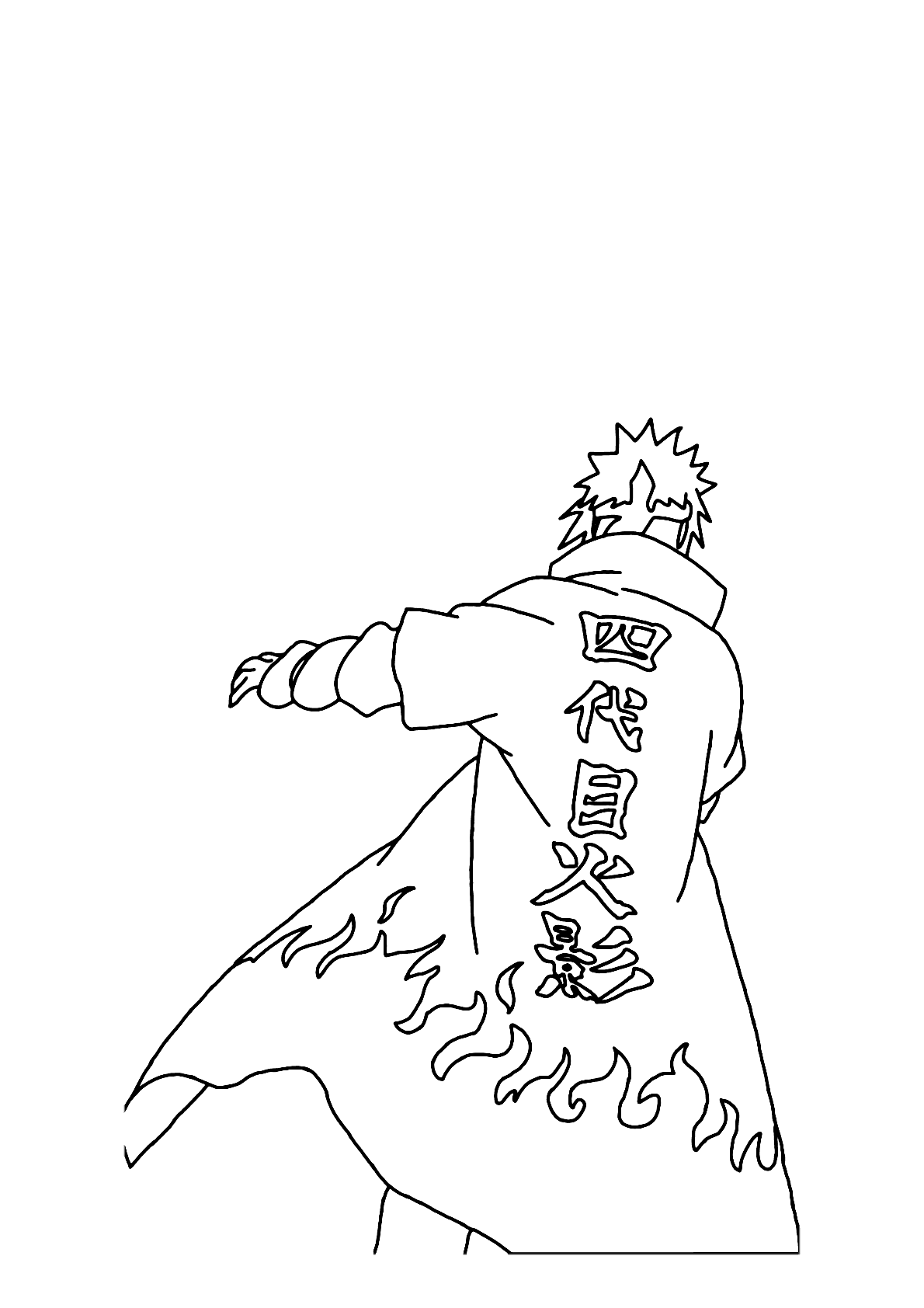 Naruto e Minato para colorir - Imprimir Desenhos