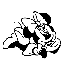 minnie para colorir linda