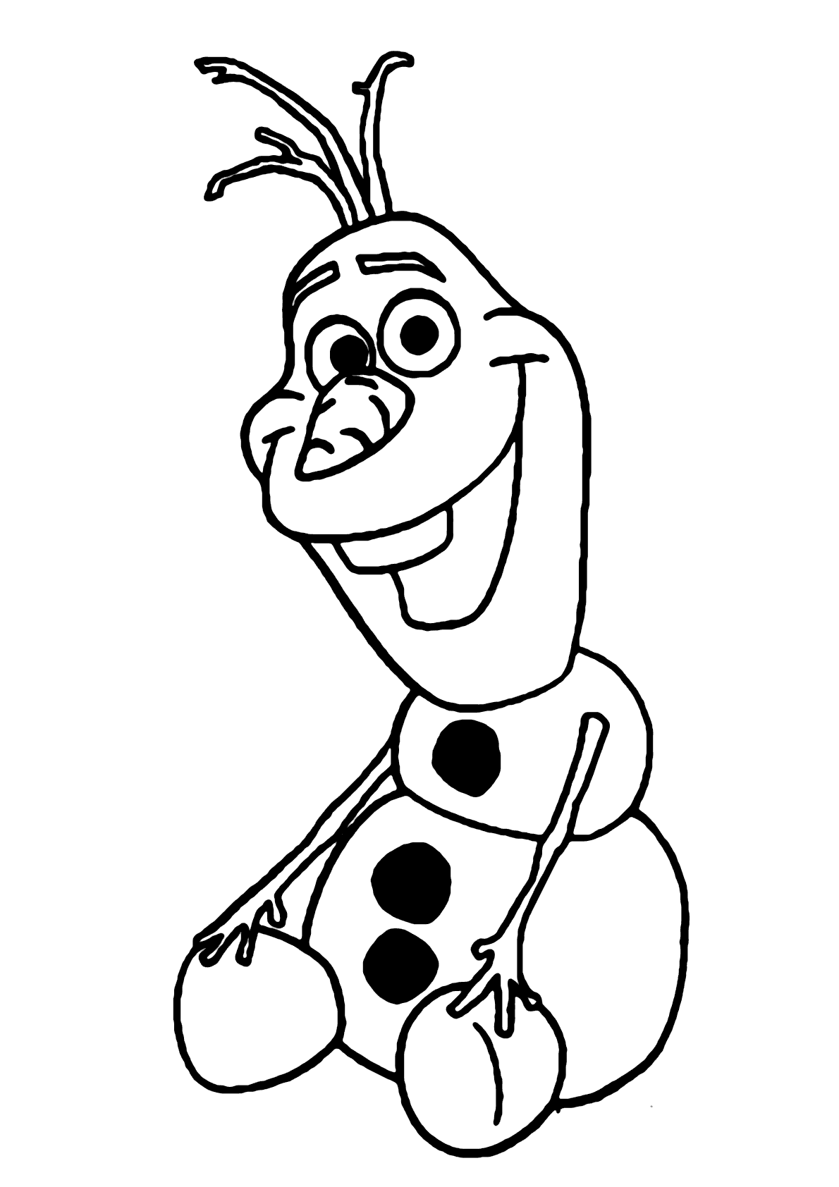 Olaf Para Colorir Imprimir Desenhos 7378