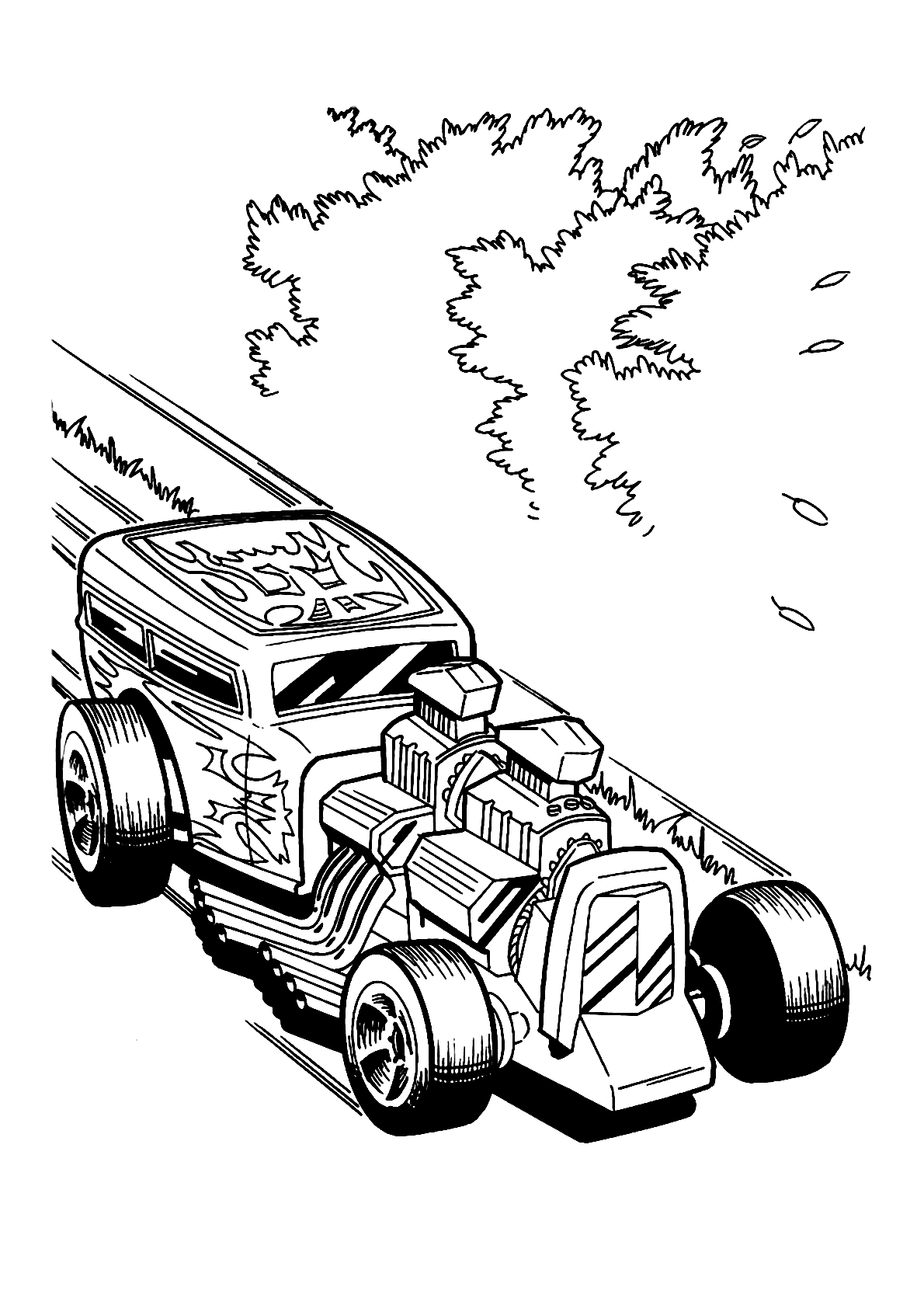 Carro Rápido Desenho Para Colorir - Ultra Coloring Pages