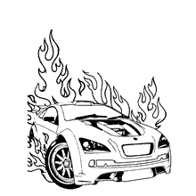 96 desenhos de carros para colorir