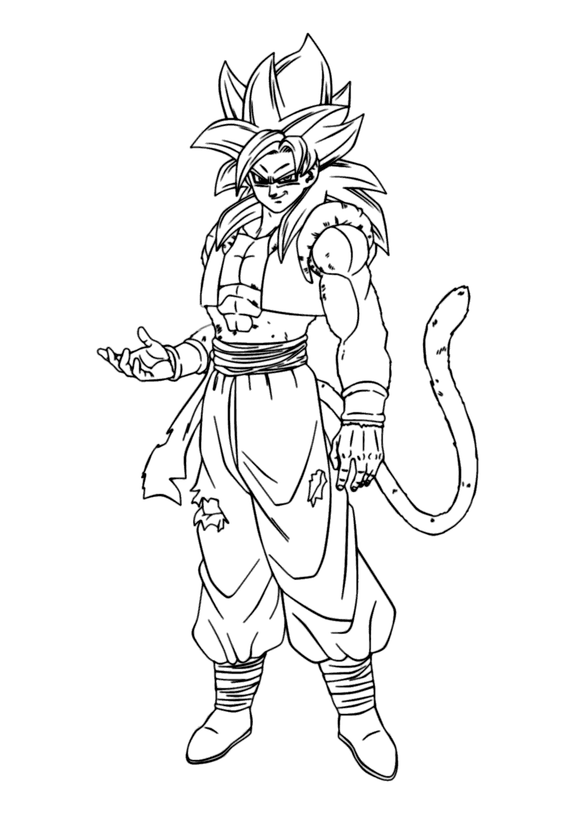 Goku ssj4  Inspiração de desenho, Goku desenho, Desenho