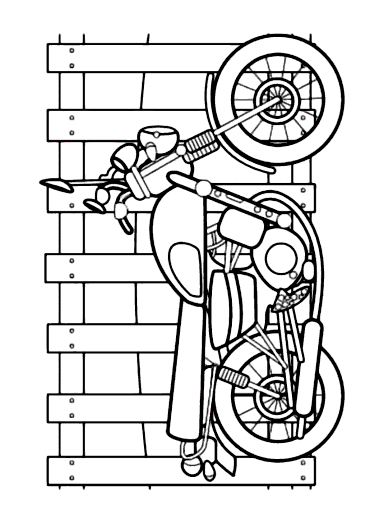 Desenho de Lego Motocicleta da Polícia para colorir