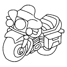 Páginas para colorir de motocicleta imprimíveis gratuitas para crianças -  GBcoloring