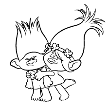 Desenhos do Trolls para colorir