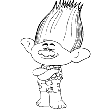 Desenhos dos Trolls para colorir - Bora Colorir