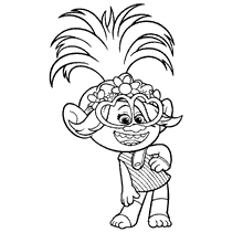 Desenhos do Trolls para colorir