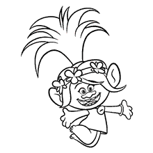 Desenhos dos Trolls para colorir - Bora Colorir