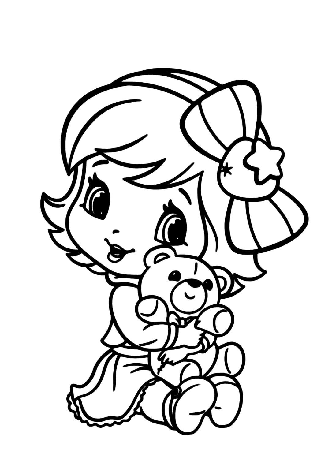 Boneca E Ursinho Para Colorir Imprimir Desenhos Boneca E Ursinho Para Colorir Imprimir Desenhos