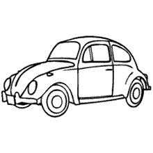 Desenho de carro simples para colorir  Desenhos para colorir e imprimir  gratis
