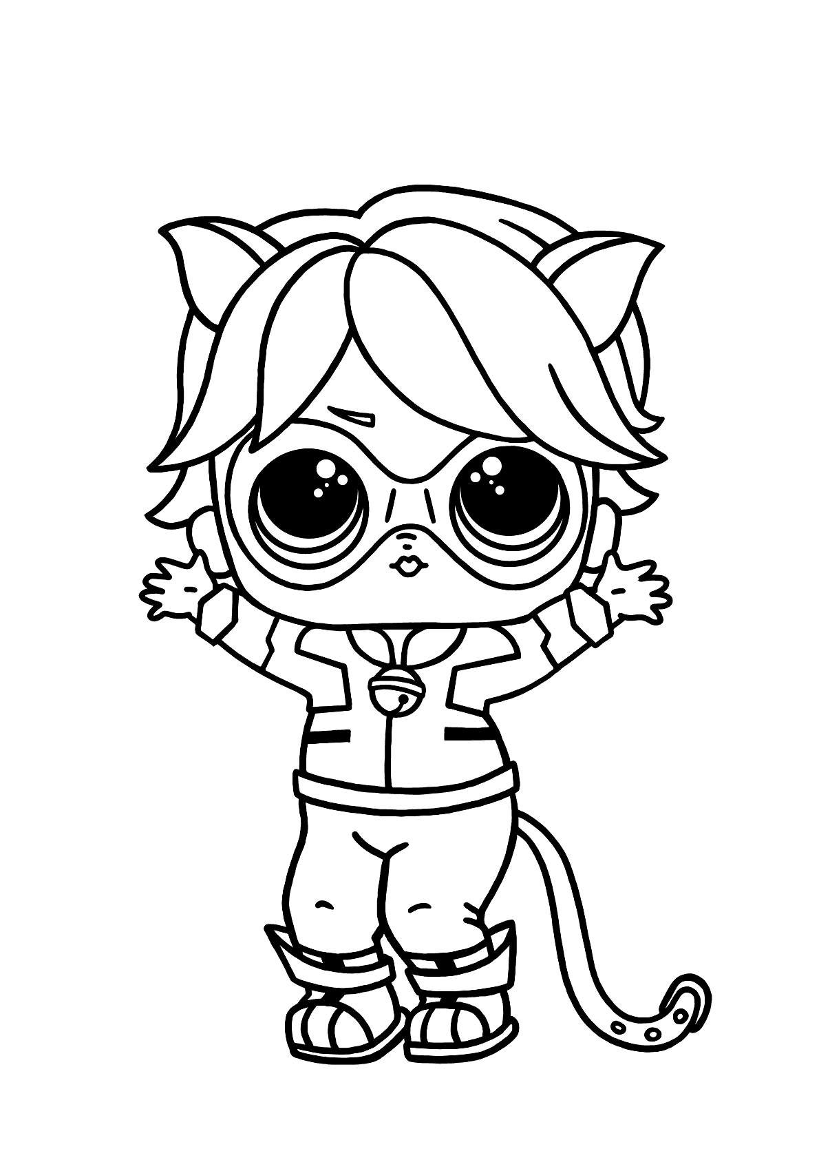 Chat Noir LOL para colorir - Imprimir Desenhos