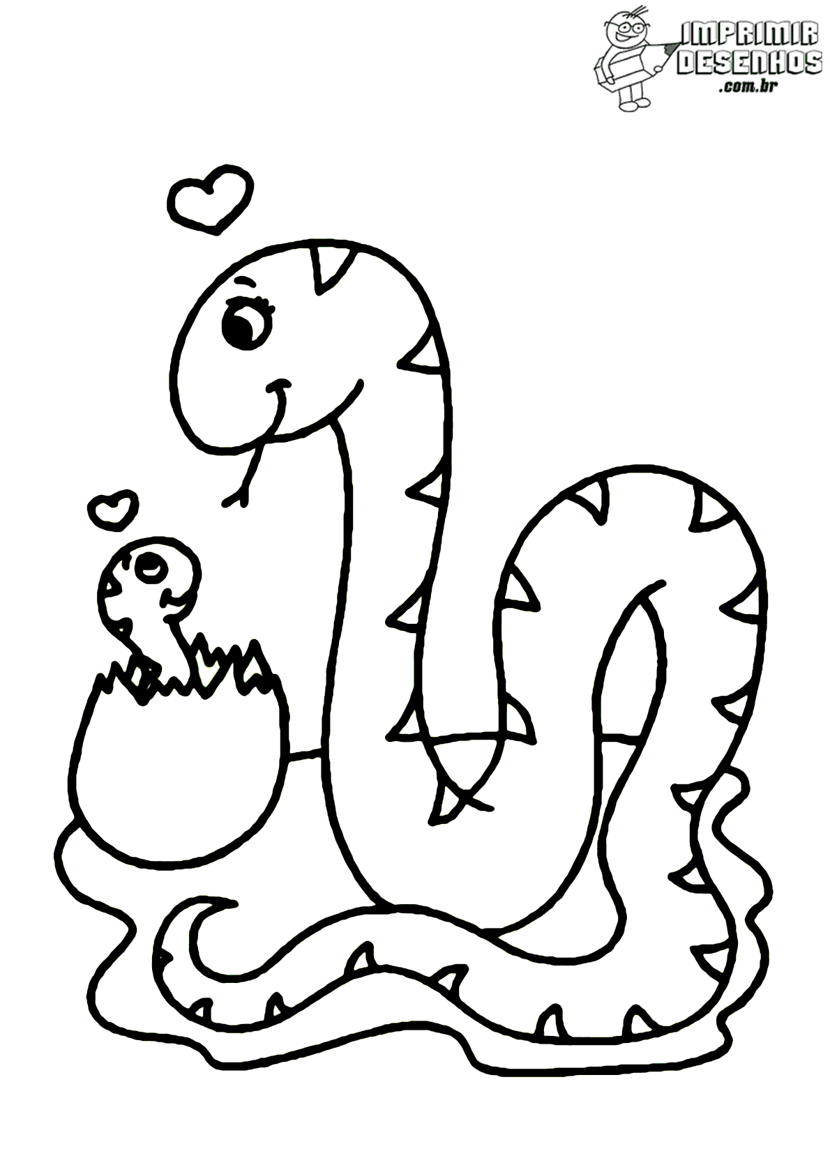 Desenhos de cobra para colorir