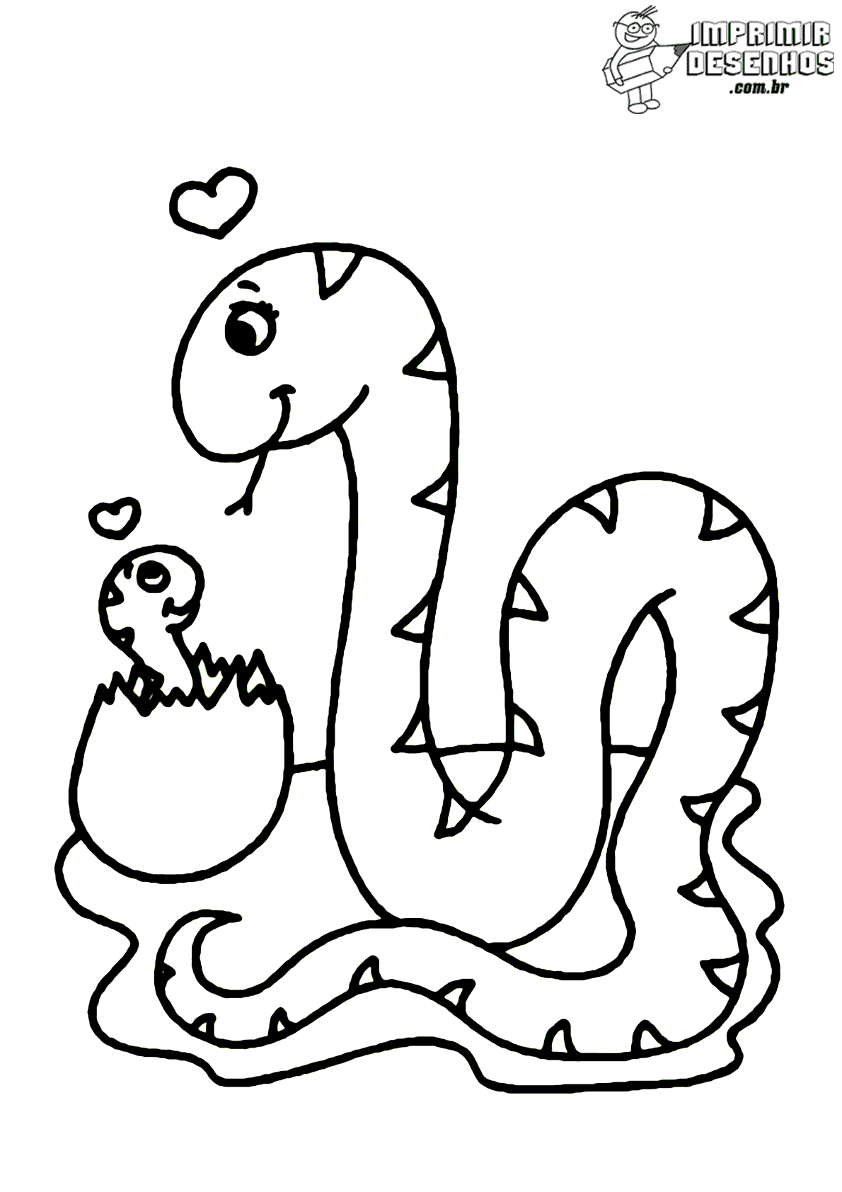 Desenhos de Cobra para Colorir e Imprimir