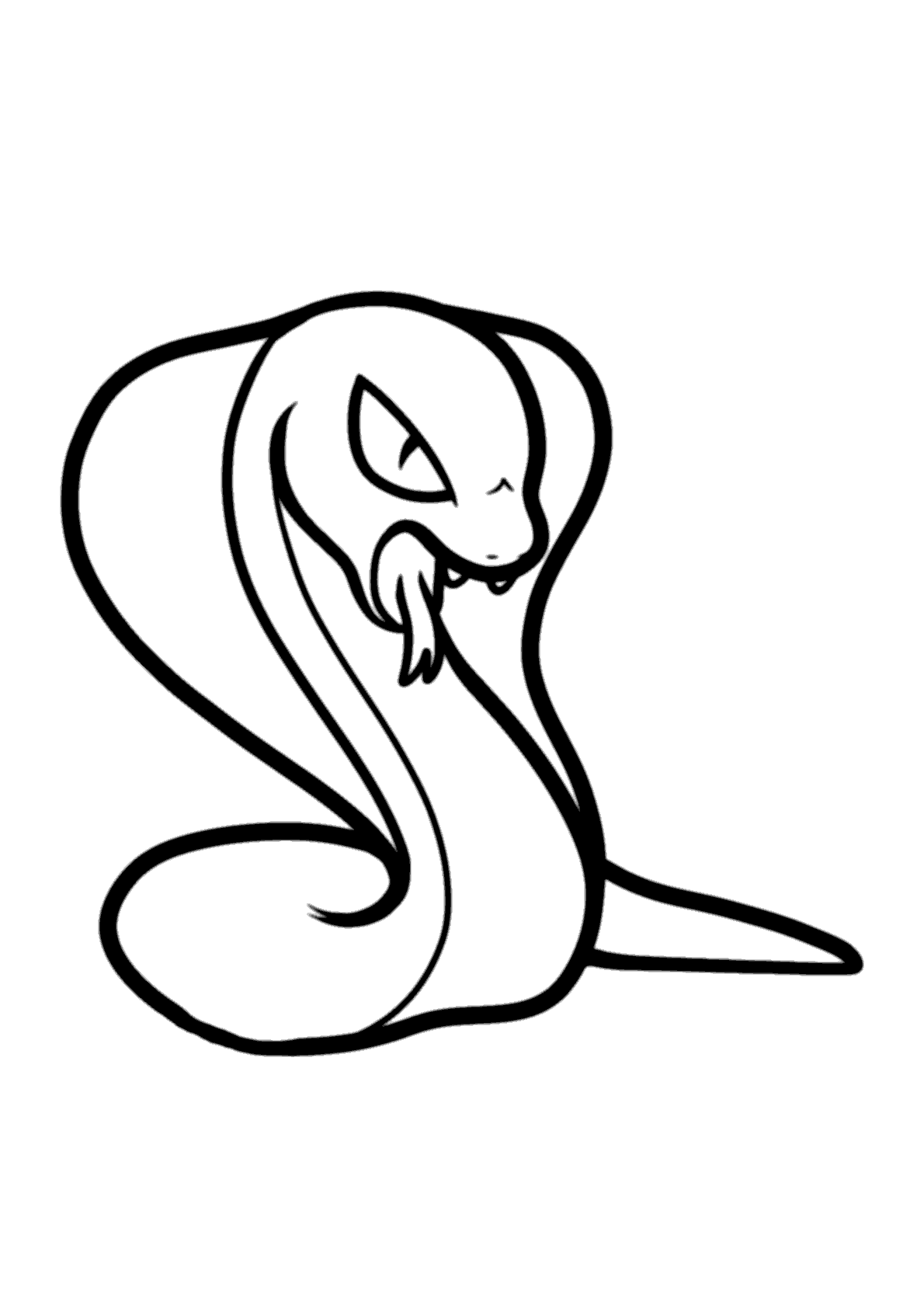 DESENHO COBRA NAJA, DESENHOS PARA COLORIR