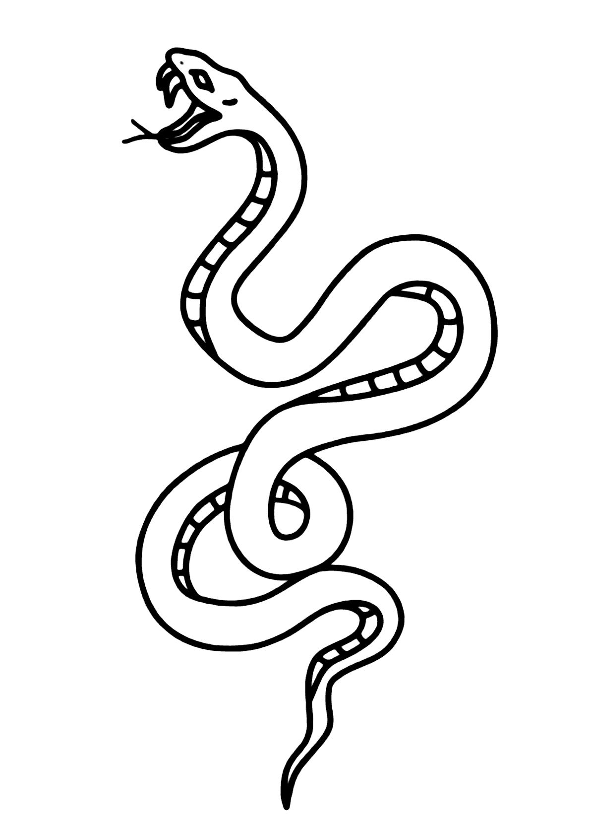 Cobra para Colorir e Pintar [ 2023 ]