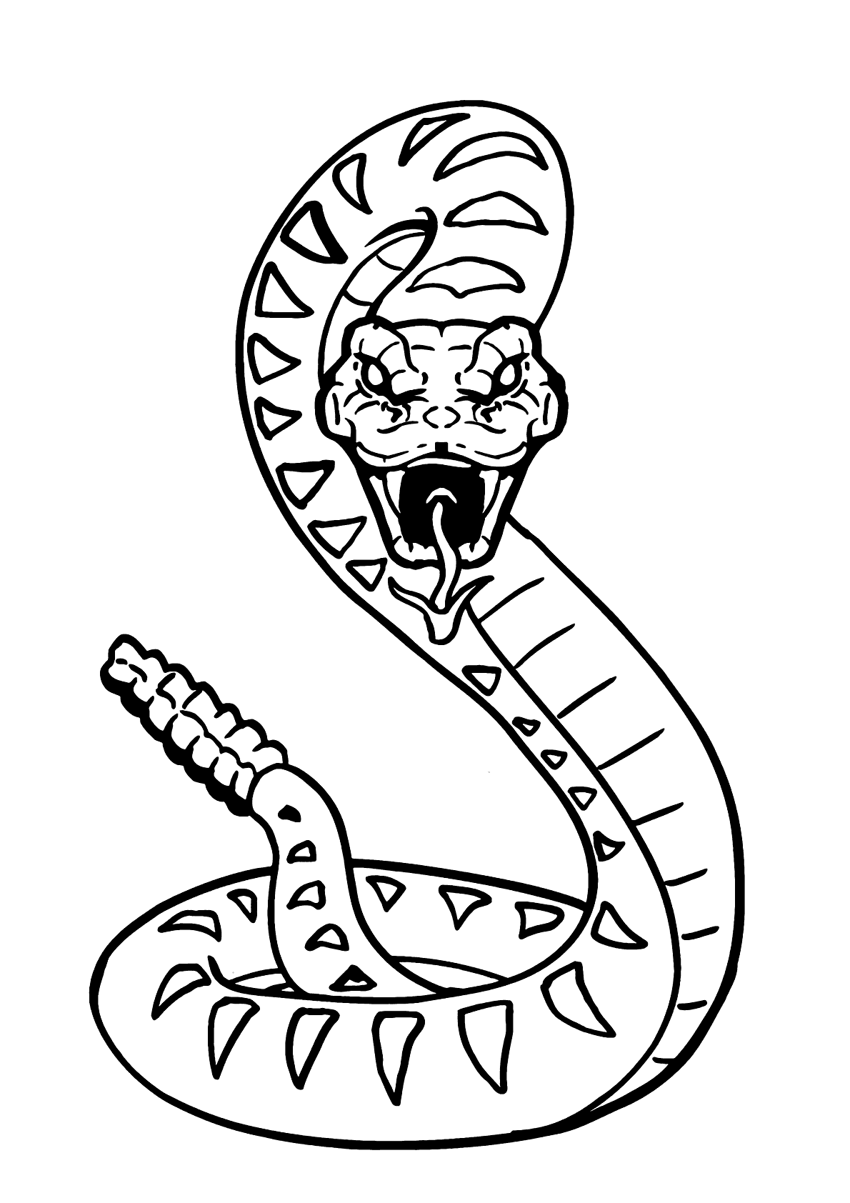 Desenhos de cobra para colorir