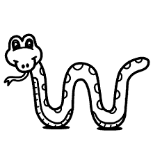 cobras para colorir reptil