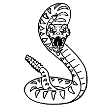 cobras para colorir venenosa