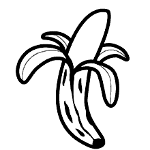 comida para colorir banana