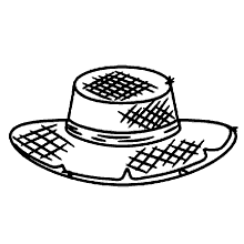 desenhos de festa junina para colorir chapeu