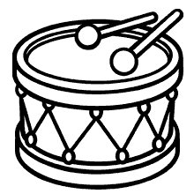desenhos de festa junina para colorir tambor