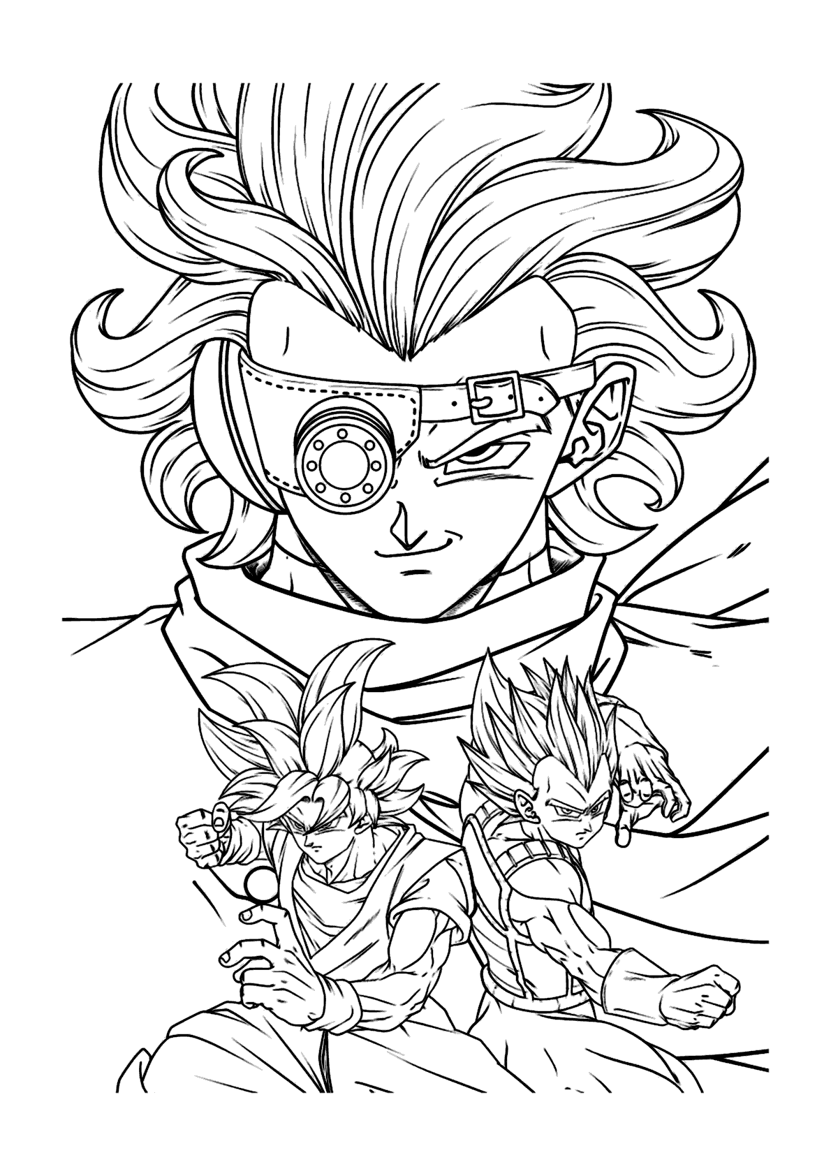 Vegeta Goku desenho Dragon Ball linha arte, goku, png