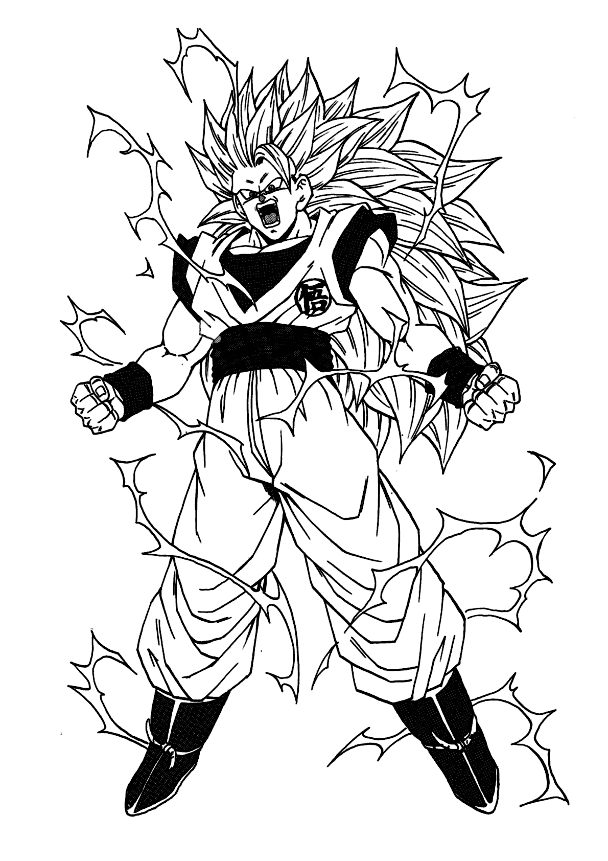 Goku: Desenhos para Colorir e Transformar em Arte!