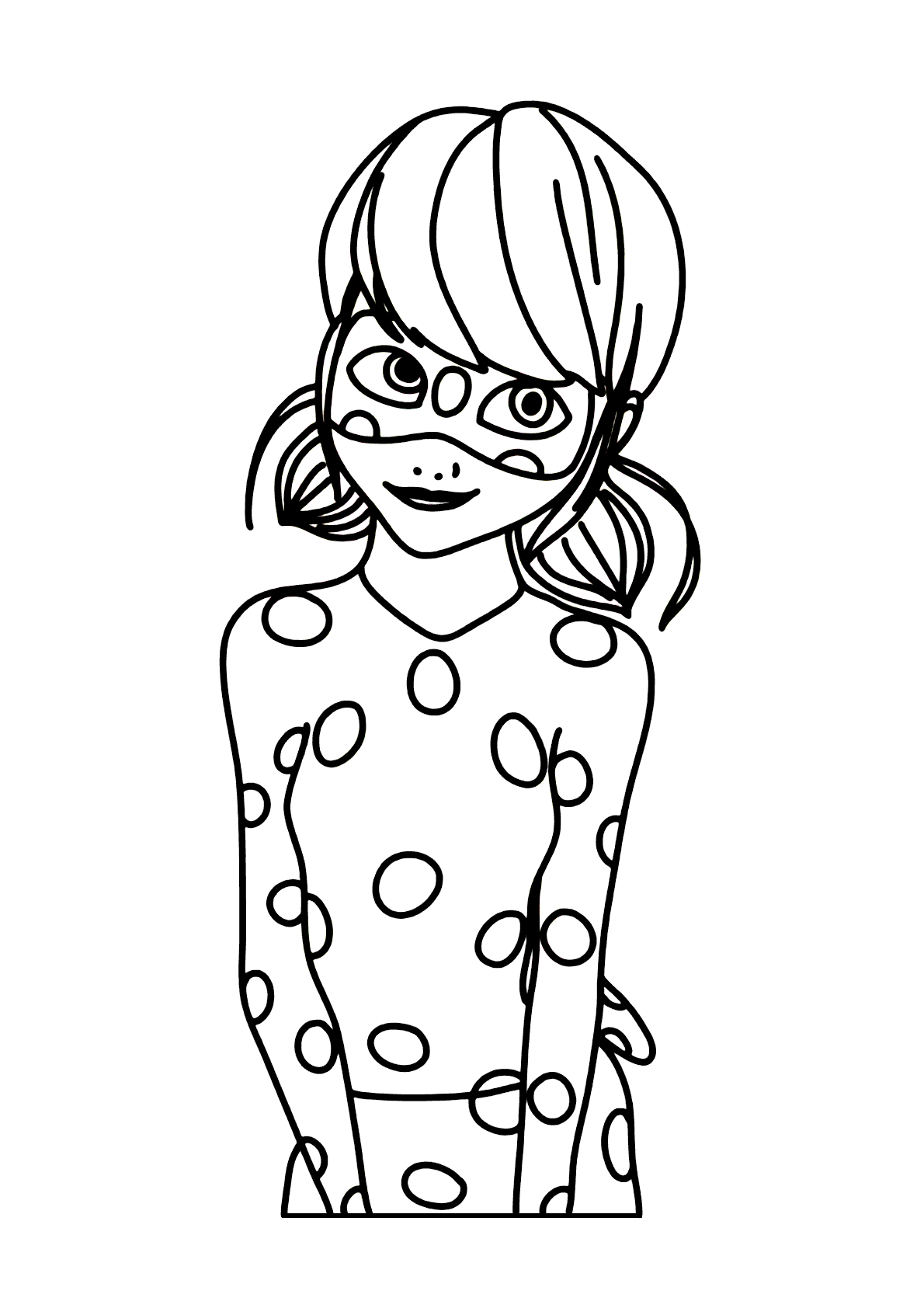 Ladybug fofa para colorir - Imprimir Desenhos