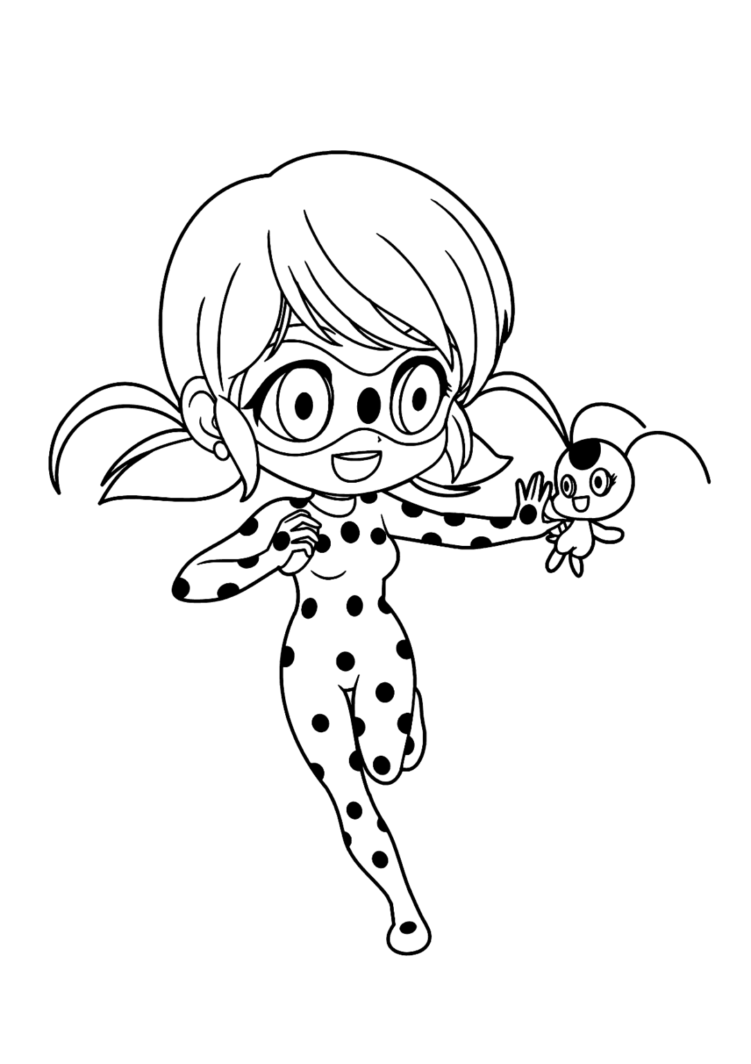 Ladybug Fofinha Para Colorir Imprimir Desenhos 9397