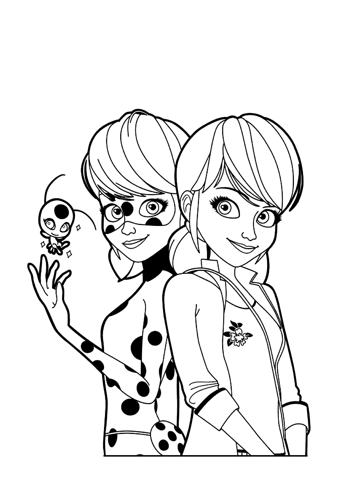 Desenhos para colorir de Ladybug