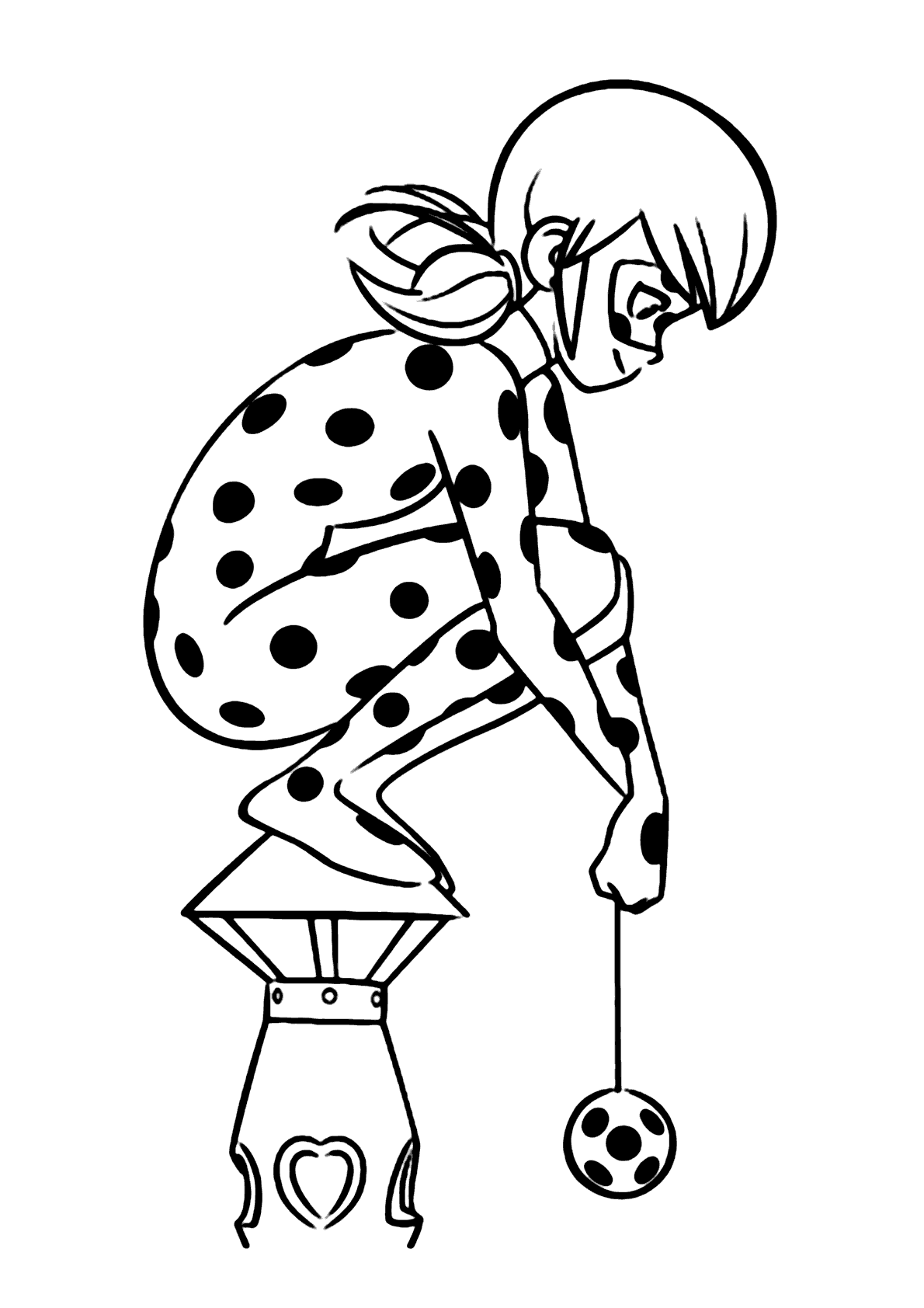 Desenho pintar ladybug