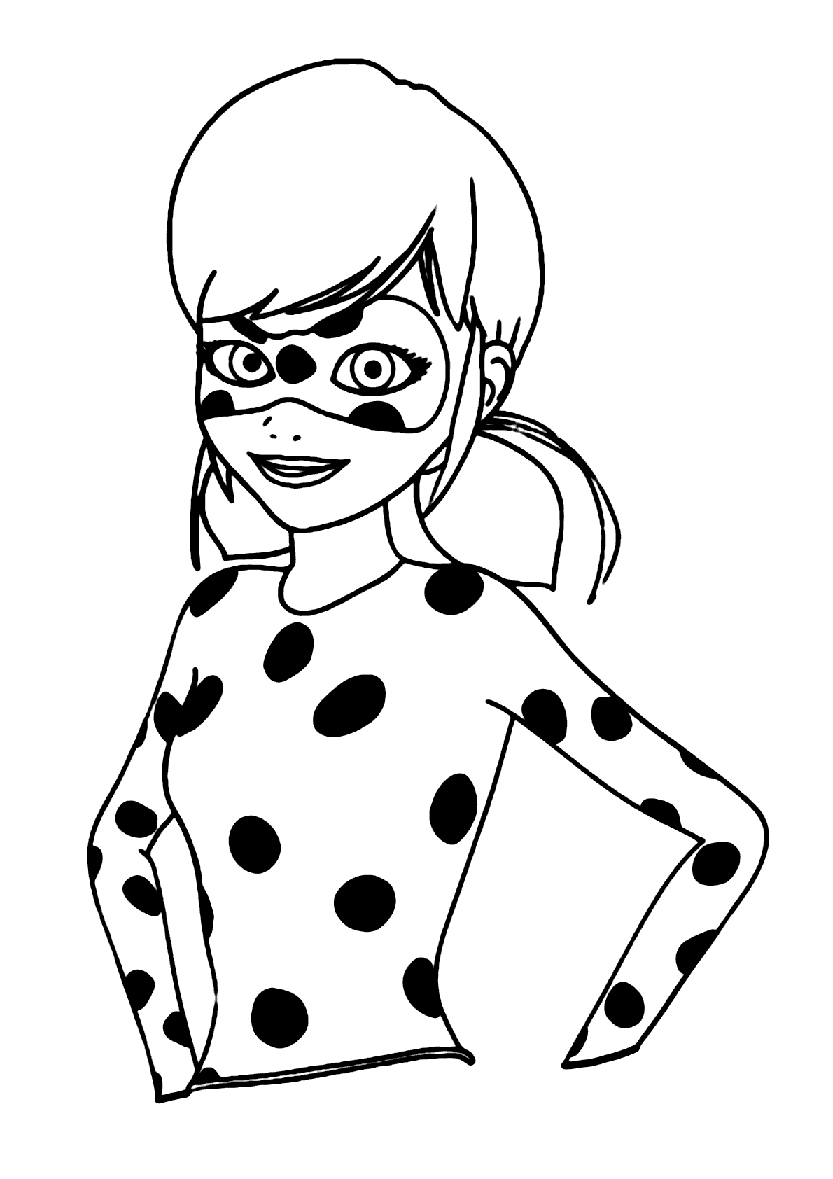 Ladybug pintinhas para colorir - Imprimir Desenhos