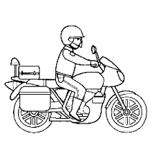 de 50] Motos para Colorir - Imprimir Desenhos Grátis