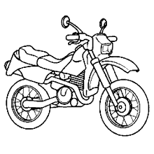 Manobra motocross para colorir - Imprimir Desenhos